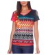 T-shirt top lace summer floral ethnic 101 idées 453Y womens clothes