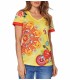 boho chic camiseta top verano etnica floral 101 idées Design 414Y ropa