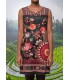 buy now dress tunic suede ethnic floral 101 idées 382Y clothes for