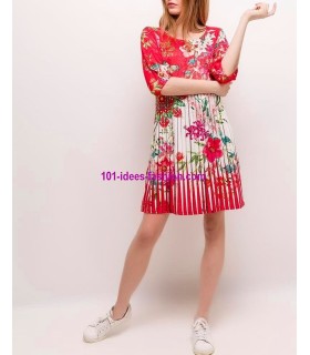 vestido tunica estampado verano floral 101 idées 5546K