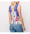 T-shirt top lace summer floral 101 idées 'Ivry'